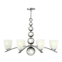 Hinkley HK/ZELDA8 PN Zelda 8lt Chandelier Polished Nickel