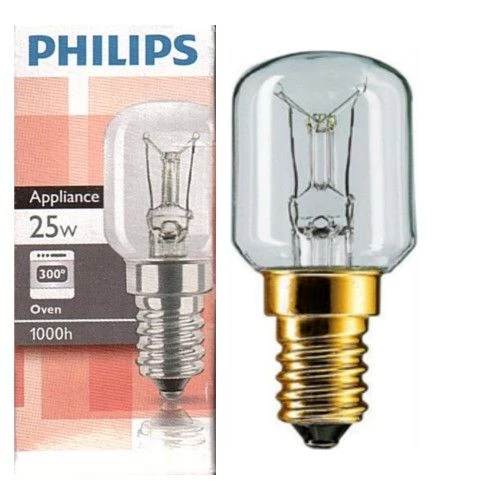 Philips 25W SES E14 T25 300°C 25mm Oven Lamp Light Bulb 3 Philips 25W SES E14 T25 300°C 25mm Oven Lamp Light Bulb
