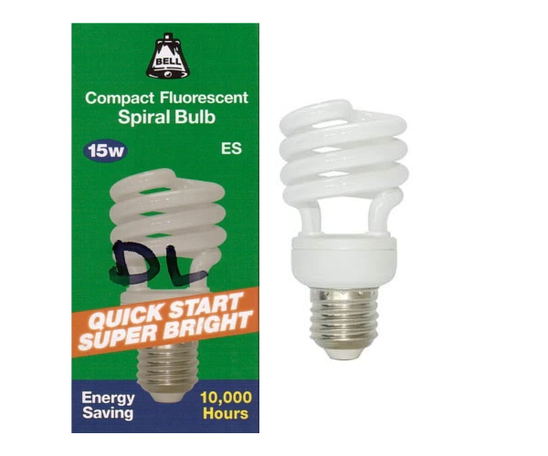 BELL 04938 Energy Saver 15W = 75W ES E27 Spiral CFL Daylight 865 3 BELL 04938 Energy Saver 15W = 75W ES E27 Spiral CFL Daylight 865