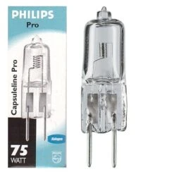Philips 75w 12v Clear GY6.35 Halogen Capsule