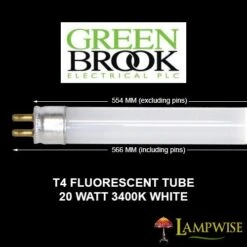 Greenbrook 20W T4 Fluorescent Tube 554mm X 12mm 3400K White 5 Greenbrook 20W T4 Fluorescent Tube 554mm X 12mm 3400K White -Philips Shop i i m image greenbrook 20 watt 3