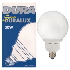 Dura 30 Watt ES E27 Energy Saving Globe