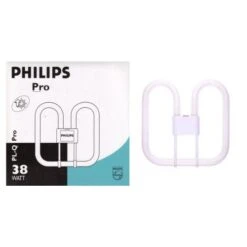 Philips 38w 4 Pin GR10Q 2D Compact Fluorescent Square (WHITE)