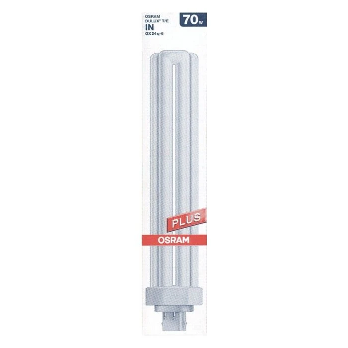 Osram 70W GX24q-6 PL-T 4 Pin Plug-in Fluorescent Lamp, Warm White 2,700K 3 Osram 70W GX24q-6 PL-T 4 Pin Plug-in Fluorescent Lamp, Warm White 2,700K