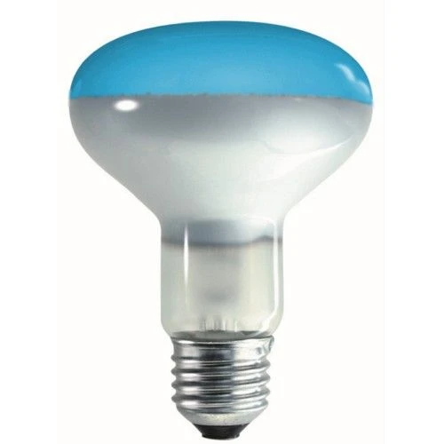 Crompton R80 ES E27 240V 60 Watt Blue 80mm Reflector Lamp 3 Crompton R80 ES E27 240V 60 Watt Blue 80mm Reflector Lamp