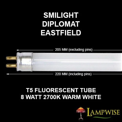 8W T5 205mm Fluorescent Tube, Warm White (Replaces INT2824 SMILIGHT, DIPLOMAT & EASTFIELD) 4 8W T5 205mm Fluorescent Tube, Warm White (Replaces INT2824 SMILIGHT, DIPLOMAT & EASTFIELD) - Image 2