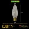 Tibelec 40W 230V BC B22 Flambeau Twisted 40mm Clear Candle -Philips Shop i i m image tibelec 40w bc candle clear flambeau 5450