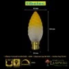 Tibelec 60W 230V BC B22 46mm Twisted Large Amber Candle Light Bulb -Philips Shop i i m image tibelec 60w bc amber top twisted candle 5720