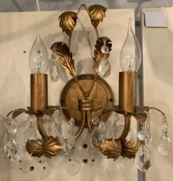 DAR Lighting Versailles French Gold Finish Double Wall Light