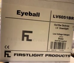 Firstlight LV6051BR 12v 35w MR11 Brass Eyeball Spot With Lamp Holder -Philips Shop i i m img 0161