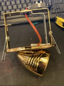 Firstlight LV5050GO Wall Wash Swivel Downlight In Polished Brass 12v Low Voltage