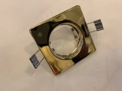 FIRSTLIGHT LV1003BR Low Voltage 12v 50w Dichroic Square Polished Brass Downlight