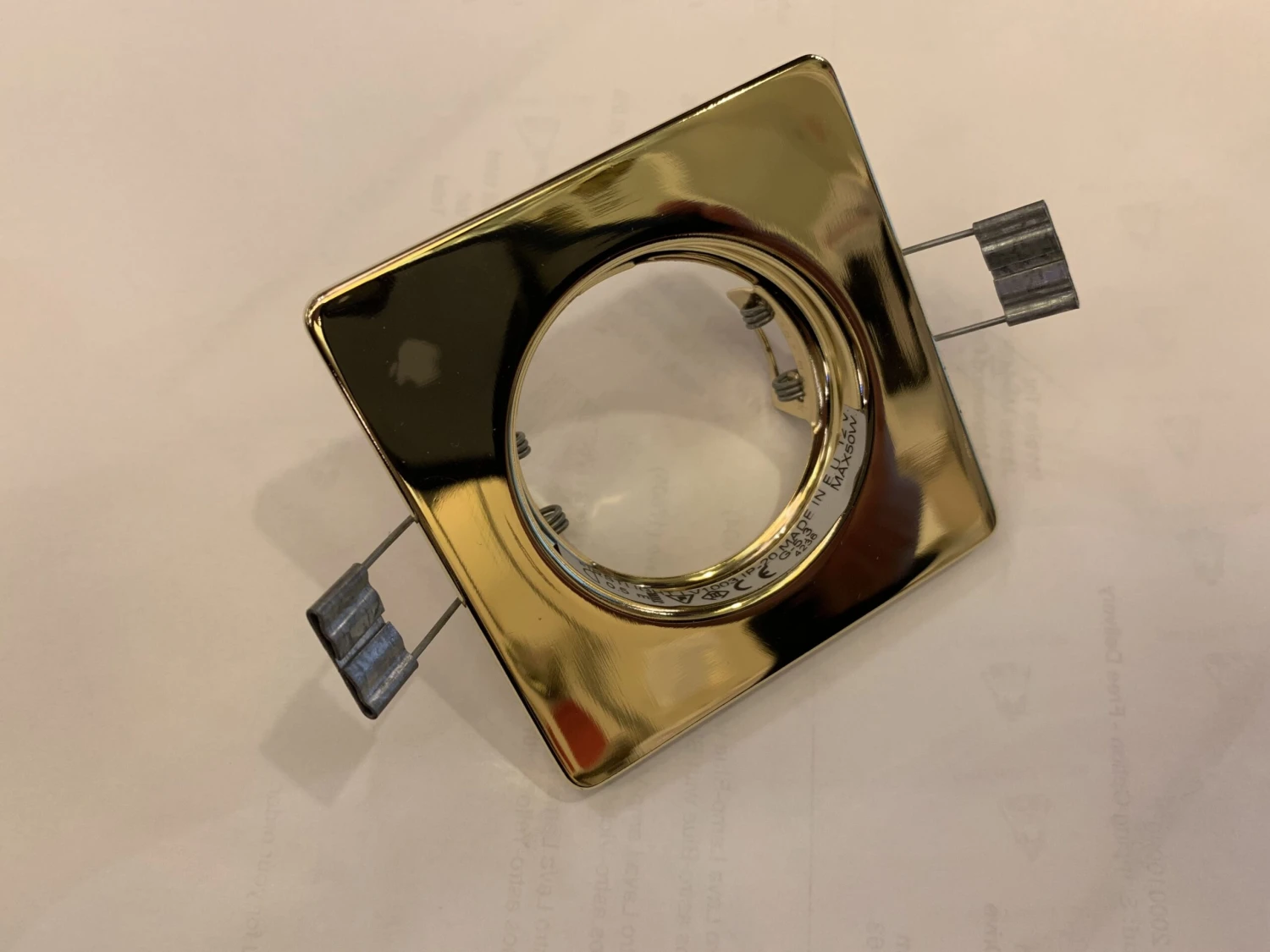 FIRSTLIGHT LV1003BR Low Voltage 12v 50w Dichroic Square Polished Brass Downlight 3 FIRSTLIGHT LV1003BR Low Voltage 12v 50w Dichroic Square Polished Brass Downlight