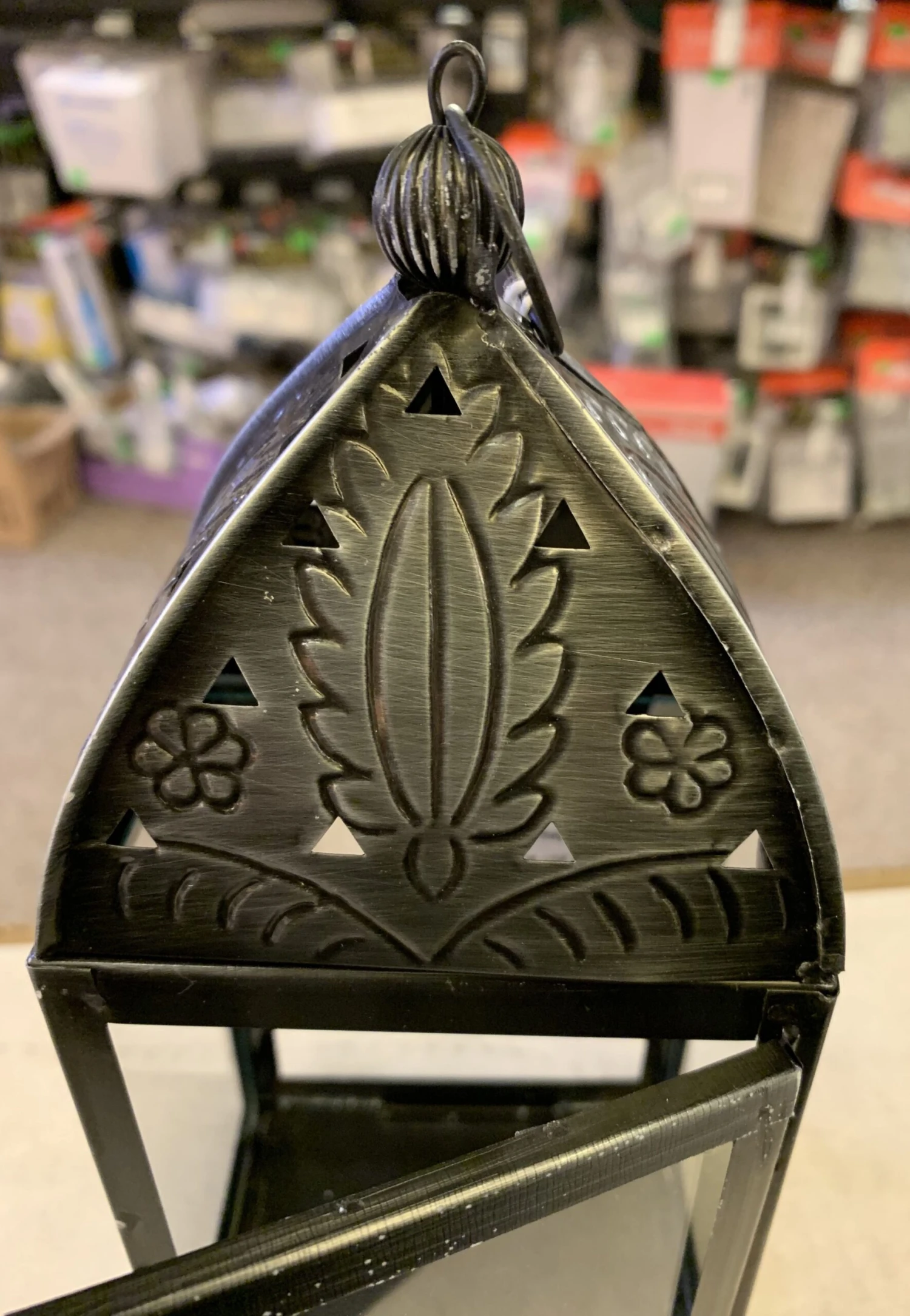 NON Electrical Zinc Metal Standing/hanging Lantern For Tealight Candles 5 NON Electrical Zinc Metal Standing/hanging Lantern For Tealight Candles - Image 3