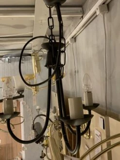 Elstead Lighting 3 Light Black Small Gothic Chandelier