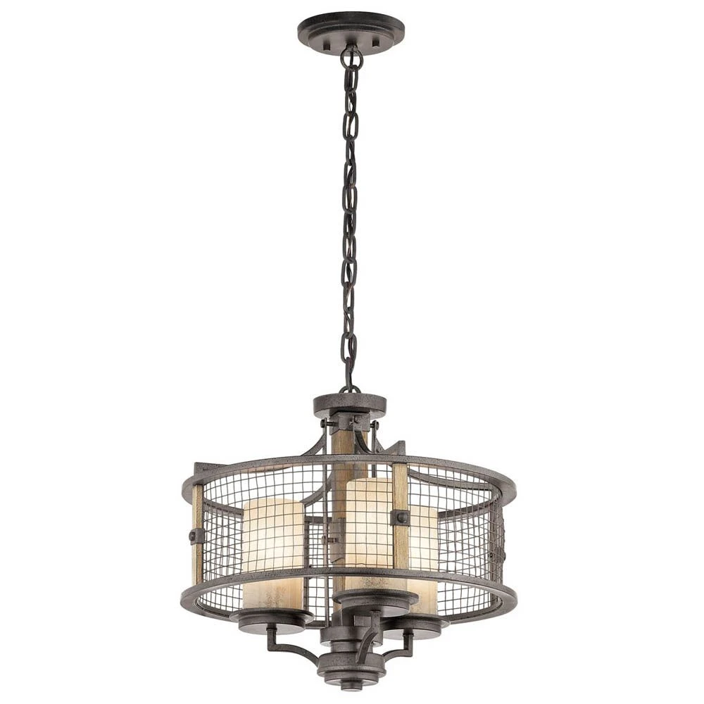 Kichler KL/AHRENDALE3 Ahrendale 3lt Duo-Mount Chandelier 3 Kichler KL/AHRENDALE3 Ahrendale 3lt Duo-Mount Chandelier