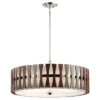 Kichler KL/CIRUS/5P Cirus Auburn Stained Wood 5 Light Pendant/Semi Flush Light -Philips Shop k k l klcirus5p