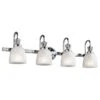 Kichler KL/CORA4 BATH Cora Polished Chrome 4 Light Bathroom Wall Light -Philips Shop k k l klcora4bath