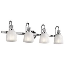 Kichler KL/CORA4 BATH Cora Polished Chrome 4 Light Bathroom Wall Light