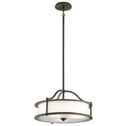 Kichler KL/EMORY/P/S OZ Emory Olde Bronze 3 Light Pendant/Semi Flush Light