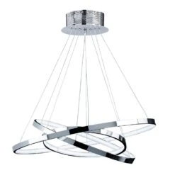 Endon KLINE-3CH Kline 3 Ring Pendant 36W LED