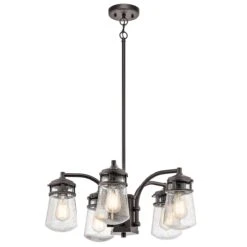 Kichler KL/LYNDON/5P Lyndon Architectural Bronze 5 Light Outdoor Chandelier Light