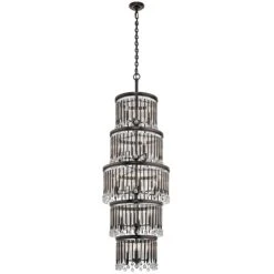 Kichler KL/PIPER/18P/XL Piper Espresso 18 Light Chandelier Light