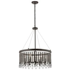 Kichler KL/PIPER/6P Piper Espresso 6 Light Chandelier/Pendant Light