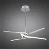 Mantra M4991 Knot TelescopicSemi Ceiling 45W LED Curved Arms 3000K, Silver/Frosted Acrylic/Polished Chrome -Philips Shop k k n knot led m4991