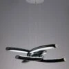 Mantra M3971 Knot Pendant 36W LED 3000K, Gloss Black/White Acrylic/Polished Chrome -Philips Shop k k n knot m3971