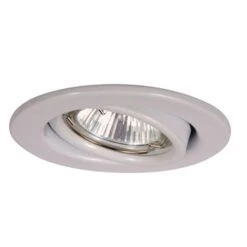 DAR Lighting White Centre Tilt Downlight 12v 50w Max TUR502/M