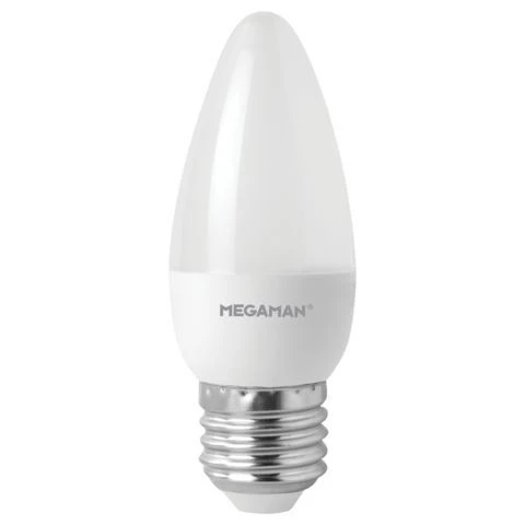 Megaman 5W 230V ES/E27 Cool White 4000K Dimmable LED Candle Light Bulb 3 Megaman 5W 230V ES/E27 Cool White 4000K Dimmable LED Candle Light Bulb