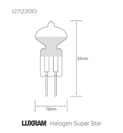 Luxram Super Star Axial 20° G4 12V 10W Halogen Reflector -Philips Shop l l d ld 127122010