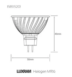 Luxram MR16 Dichroic Red 12V 20W Halogen Spot Lamp, 38° Beam -Philips Shop l l d ld 158515201
