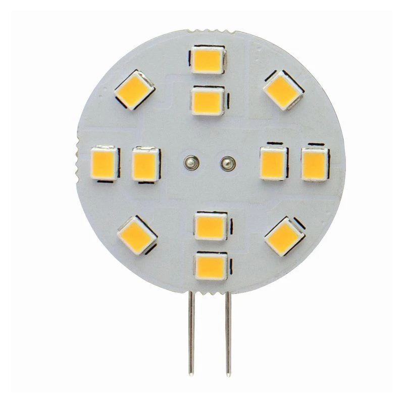 LED Flat 30mm Round G4 2W 12V 3000K 190lm Warm White 3 LED Flat 30mm Round G4 2W 12V 3000K 190lm Warm White