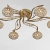 Diyas IL30966 Leimo French Gold/Crystal 6 Light Ceiling Light 2 Diyas IL30966 Leimo French Gold/Crystal 6 Light Ceiling Light -Philips Shop l l e leimo il30966