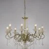 Diyas IL32078 Libra Antique Brass/Crystal 8 Light Pendant Light -Philips Shop l l i libra il32078