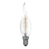 Paulmann Vintage 40W SES/E14 Bent Tip Candle Twisted Filament Lamp, Dimmable, Warm White -Philips Shop l l i line 20 bent tip 40w e14 twisted filament