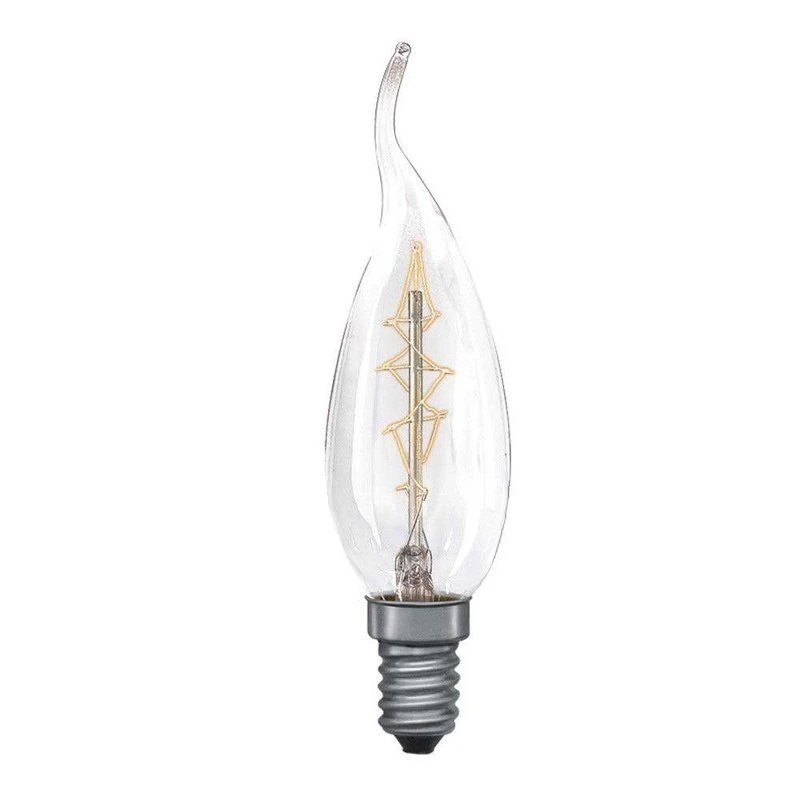 Paulmann Vintage 40W SES/E14 Bent Tip Candle Twisted Filament Lamp, Dimmable, Warm White 3 Paulmann Vintage 40W SES/E14 Bent Tip Candle Twisted Filament Lamp, Dimmable, Warm White
