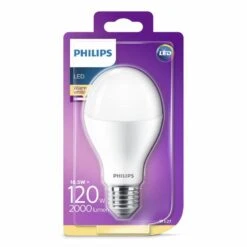 Philips LED GLS 18.5W = 120W ES/E27 240V 2000lm Warm White 2700K (non-dim) -Philips Shop l l i line8 led gls 18 5 es 2