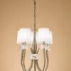 Mantra M4632AB Loewe Slim Pendant 5 Light E27, Antique Brass With Cream Shades 2 Mantra M4632AB Loewe Slim Pendant 5 Light E27, Antique Brass With Cream Shades -Philips Shop l l o loewe m4632ab