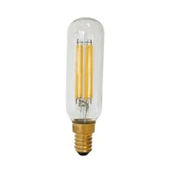 Litec Tubular T27 Clear Filament LED Bulb 4W SES/E14 Dimmable Warm White 3000K