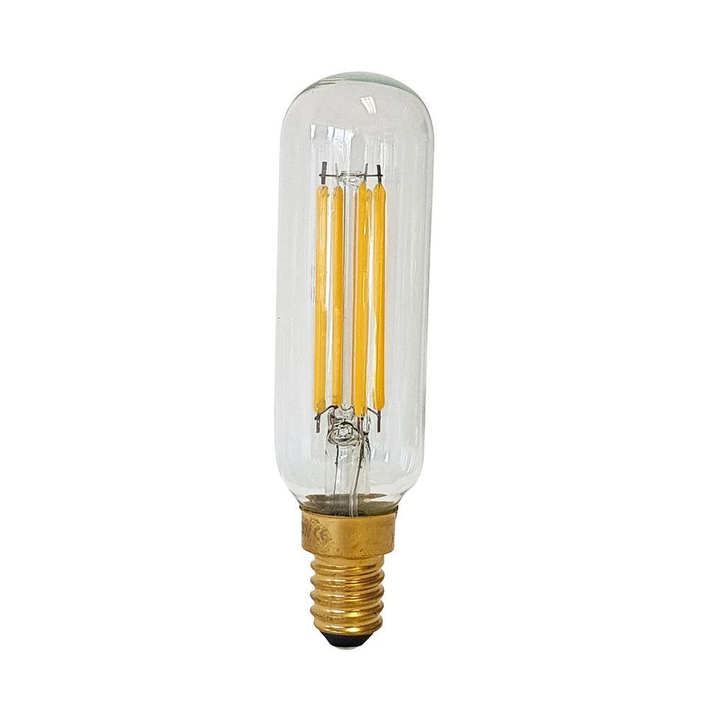 Litec Tubular T27 Clear Filament LED Bulb 4W SES/E14 Dimmable Warm White 3000K 3 Litec Tubular T27 Clear Filament LED Bulb 4W SES/E14 Dimmable Warm White 3000K