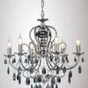 Diyas IL30906 Luna Black Chrome/Crystal 6 Light Pendant Light -Philips Shop l l u luna il30906