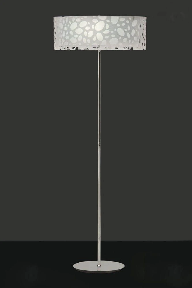 Mantra M1368 Lupin Floor Lamp 4 Light E27, Gloss White/White Acrylic/Polished Chrome 3 Mantra M1368 Lupin Floor Lamp 4 Light E27, Gloss White/White Acrylic/Polished Chrome