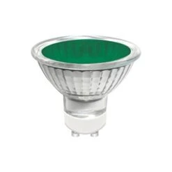 Luxram 50W 240V Halogen GU10 Green Reflector Spot Lamp