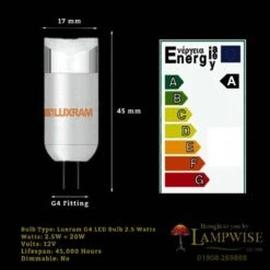 Luxram 2.5w G4 12v Low Voltage Led Capsule