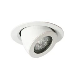 Firstlight LV1009WH 12v/50w Round Wall Washer Scope Downlight - White - 90mm Cutout