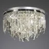 Diyas IL30251 Maddison Polished Chrome/Crystal 6 Light Round Ceiling Light