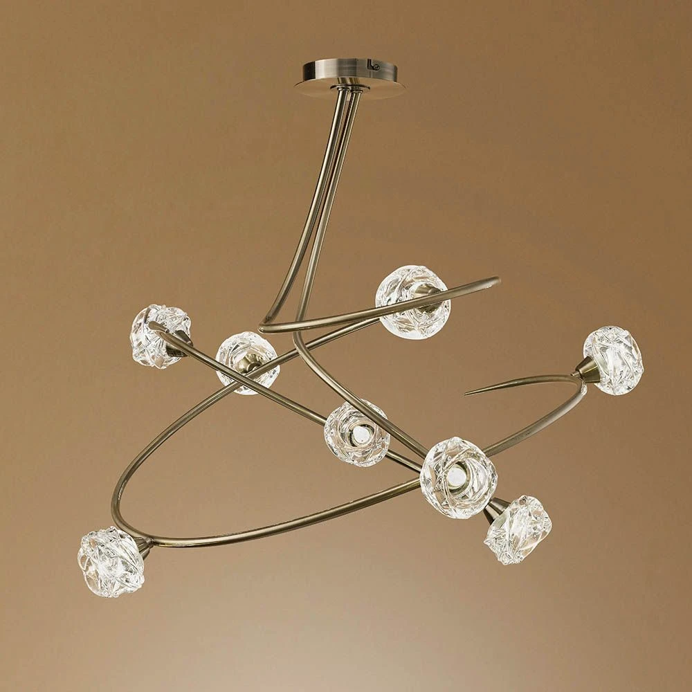 Mantra M4070 Maremagnum Ceiling 8 Light G9, Antique Brass 3 Mantra M4070 Maremagnum Ceiling 8 Light G9, Antique Brass